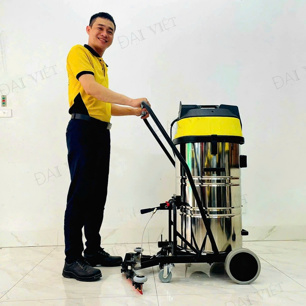 Máy Hút Bụi Nước Công Nghiệp và Nhà Xưởng 100 Lít (3600W) Model: DV2-100JP - [2 Lõi Lọc HEPA]