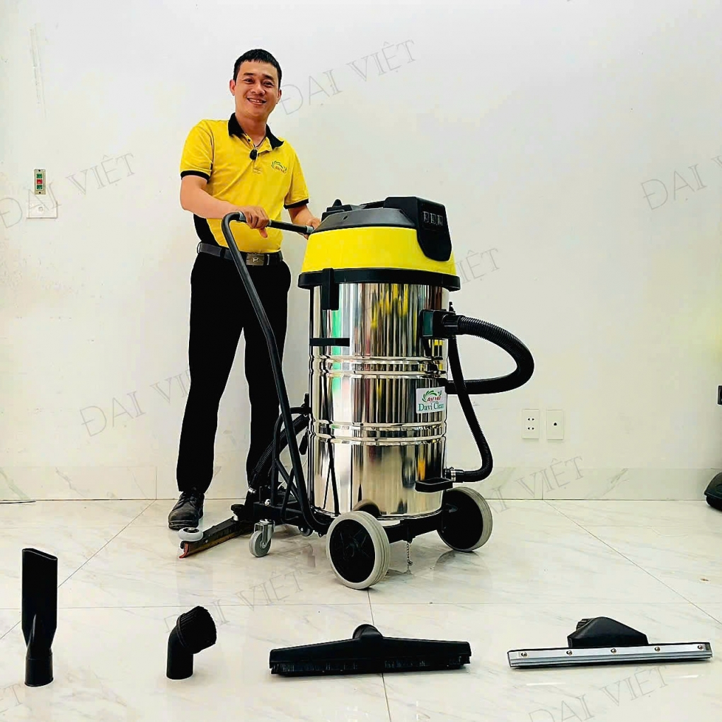 Máy Hút Bụi Nước Công Nghiệp và Nhà Xưởng 100 Lít (4500W) Model: DV3-100JP - [2 Lõi Lọc HEPA]