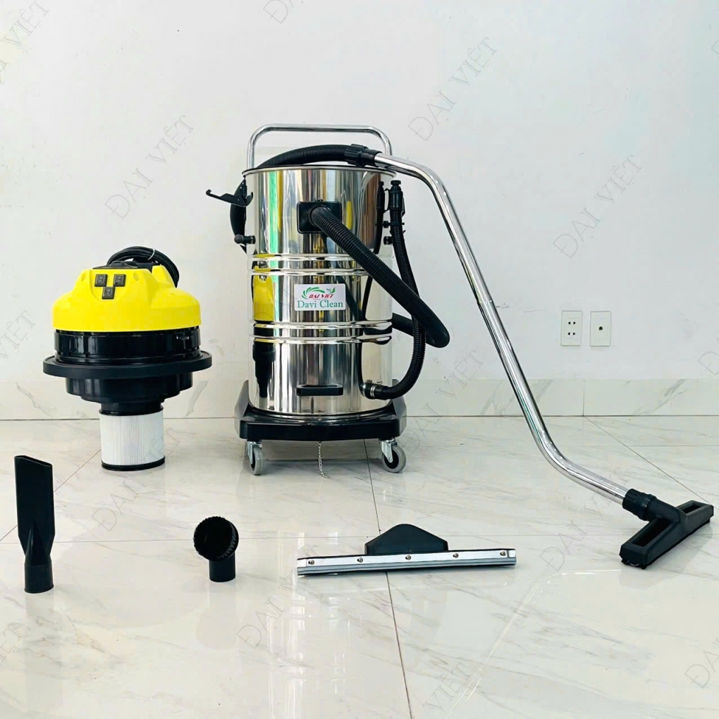 Máy Hút Bụi Nước Công Nghiệp và Nhà Xưởng 90 Lít (4500W) Model: DV3-90JP - [2 Lõi Lọc HEPA]